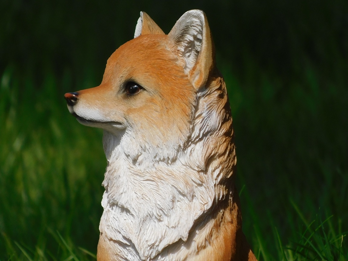 colour | Polystone | Seated Fox Full Statue