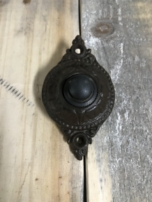 Doorbell - wilhelminian style - antique iron brown