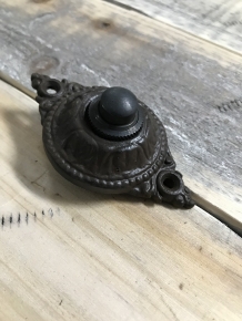 Doorbell - wilhelminian style - antique iron brown