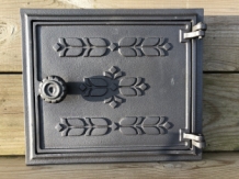 1 hatch for fireplace, cast iron, colour-untreated