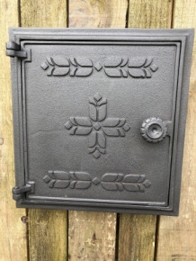 1 hatch for fireplace, cast iron, colour-untreated