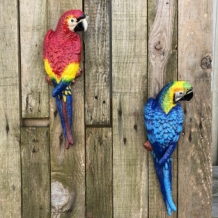 Set of parrots, cast iron