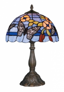 Tiffany stijllijst lamp, blauw-tint- fors.