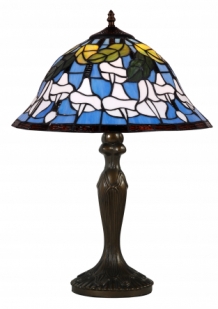 Tiffany stijllijst lamp, blauw-tint- fors.