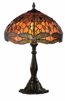 Tiffany stijllijst lamp, fors, prachtige kleuring.