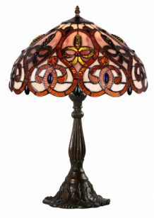 Tiffany stijllijst lamp, fors, mooie kleuring.