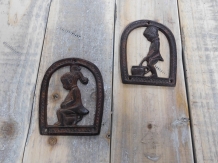 Set Toilet signs, * Boy and Girl *, metal powder coating