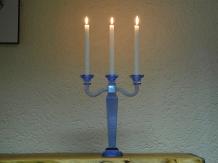 Kerzenständer - Blau - 35 cm - Glas