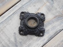 Rosette - antique iron - for door handle or door knob