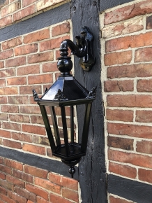 Outdoor lamp Shop - black - ceramic fitting and glass