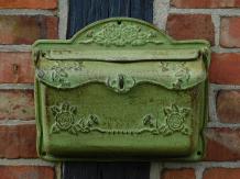 2 more: Vintage Letterbox - Cast Iron - Green with Brown