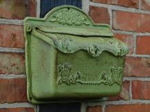 2 more: Vintage Letterbox - Cast Iron - Green with Brown