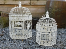 Bird cages, small + large, metal