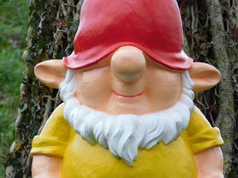 Statue Gnome Yellow XL - 75 cm - Polystone