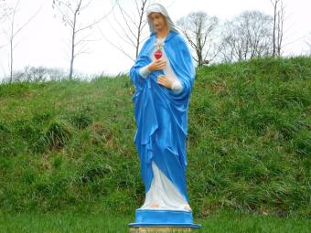 Statue of Mary - 110 cm - Polystone in Colour