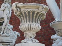 Große dekorative Gartenvase - Stein - Blumentopf