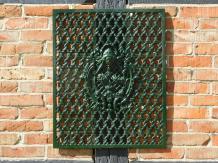 Door grille - Green - Cast iron - Wall ornament