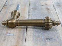 1 Door handle for front door, heavy brass patinated, great looking!!!