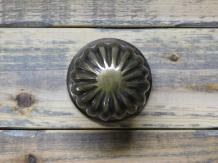 Door Knob Round with Rosette - Fixed and Turnable - Brass