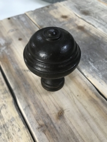 Door knob Bello - antique iron - fixed knob