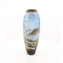 A CAMEO GLASS VASE 