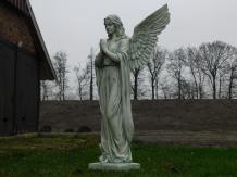 Large praying Angel - hand painted - polystone