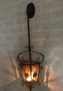 Large wall sconce - wrought iron