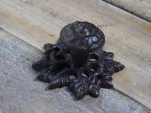 Door knob - Knob cast iron, maple black