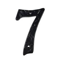 House number 7 - Black - Cast iron