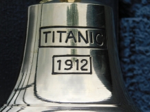 Bel ''Titanic 1912'' met touw, messing -