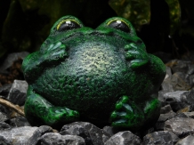 Statue of a frog, nice statue, green, for indoors and outdoors