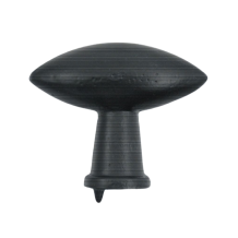 Knob Oval Pointed - 54 x 20 mm - Black - Iron