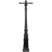 Lampenmast - 170 cm - Schwarz - Alu