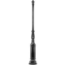 Lantern mast - 214 cm - Black - Alu