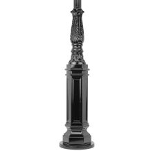 Lantern mast - 214 cm - Black - Alu