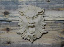 Lion's Head of Wood - Furniture Ornament