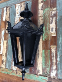 Outdoor lamp - 50 cm - black or green - Alu - with Bulb and Glass