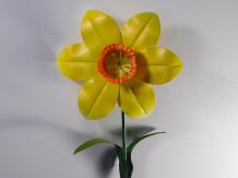 Handmade Daffodil - Yellow - Metal - 50 cm