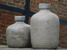 Satz von 2 Vasen im Vintage-Stil - Keramik