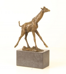 Bronzeskulptur einer Giraffe