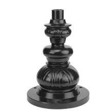 Plinth post - Black - 31 cm - Alu