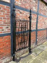 One-off: Antique Garden Gate - Black - Vintage