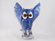 Glass sculpture Owl in Murano style