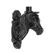 Wall arm Horse Head for Lamp - Alu - Black