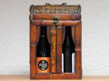 Vintage Wine Box for 2 Bottles - Wood - Classic