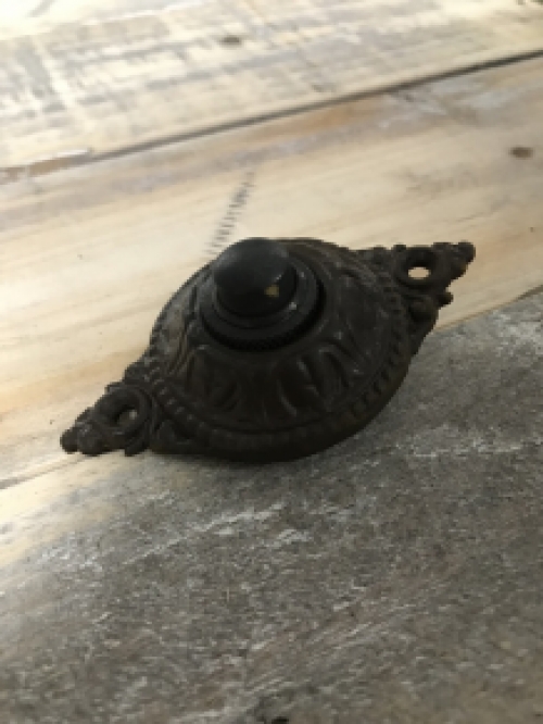 Doorbell - wilhelminian style - antique iron brown