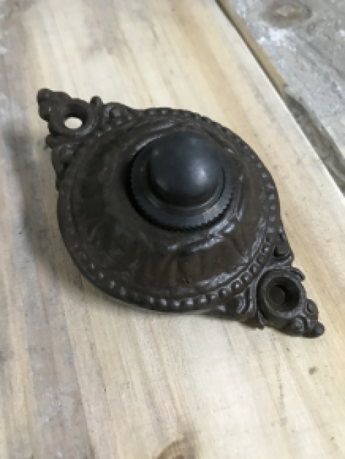 Doorbell - wilhelminian style - antique iron brown