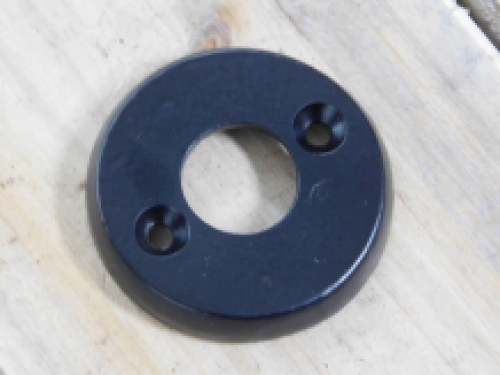 Rosette - black - iron - for handle or knob