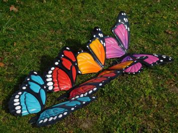 Butterfly in colour - metal - wall decoration
