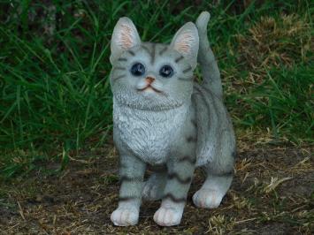 Gray kitty - polystone